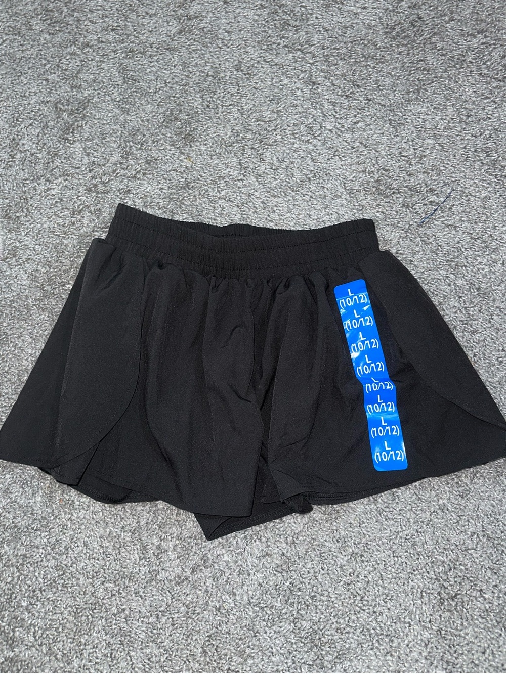 New Girls Champion Black Athletic Skort Size 10/12